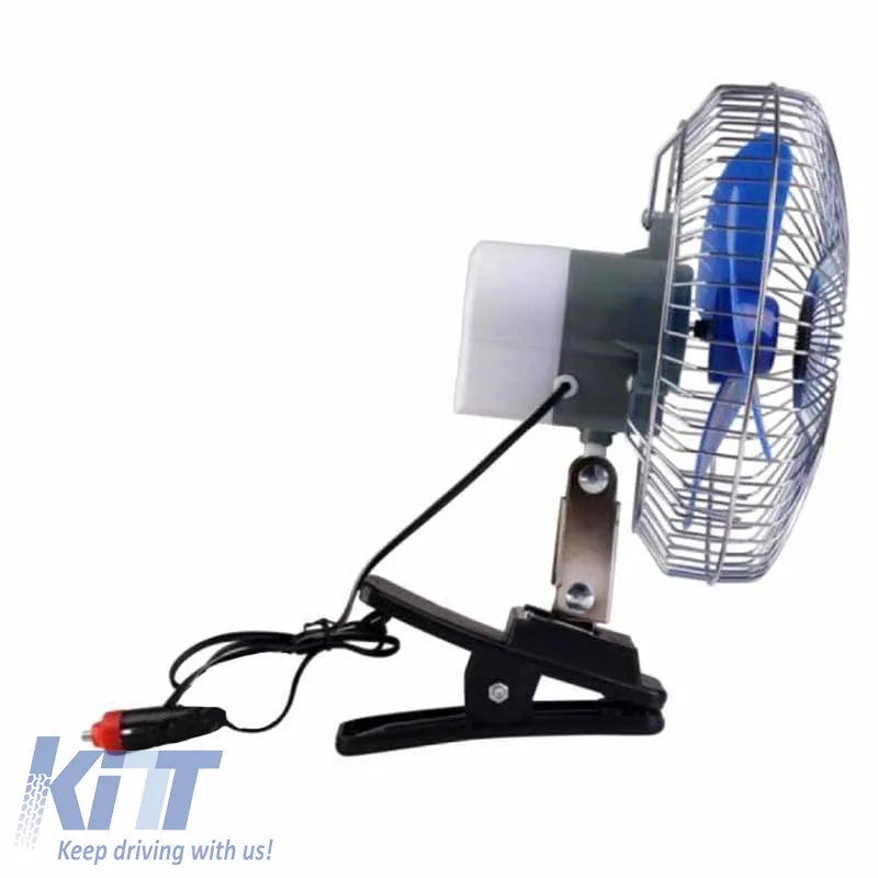 Oscillating Car Fan 24 Volt 8" With Clip