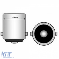Osram-Birne BA15S 21W 12V mit Metallbasis weiß geeignet für Rücklichter und Blinker-image-6192965