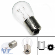 Osram bulb BA15S 21W 12V metal base white for tail lights indicators - ODLAR6012627