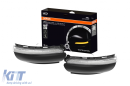 Osram chrome LED dynamic turn signals suitable for mirrors on VW Golf 6 2008-2013, Touran 2010-2015 - ABLV6021183