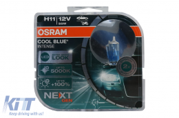 OSRAM COOL BLUE INTENSE NEXT GEN H11 Auto-Moto Halogen Headlamp 64211CBN-HCB 12V Hard cover box (2 Units)