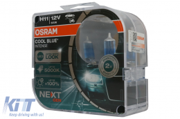 OSRAM COOL BLUE INTENSE NEXT GEN H11 Auto-Moto Halogen Headlamp 64211CBN-HCB 12V Hard cover box (2 Units)-image-6088723