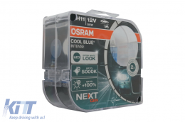 OSRAM COOL BLUE INTENSE NEXT GEN H11 Auto-Moto Halogen Headlamp 64211CBN-HCB 12V Hard cover box (2 Units)-image-6088724