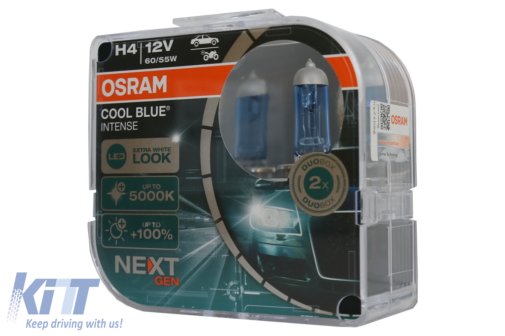 OSRAM COOL BLUE INTENSE NEXT GEN H4 Halogen Headlamp 64193CBN-HCB