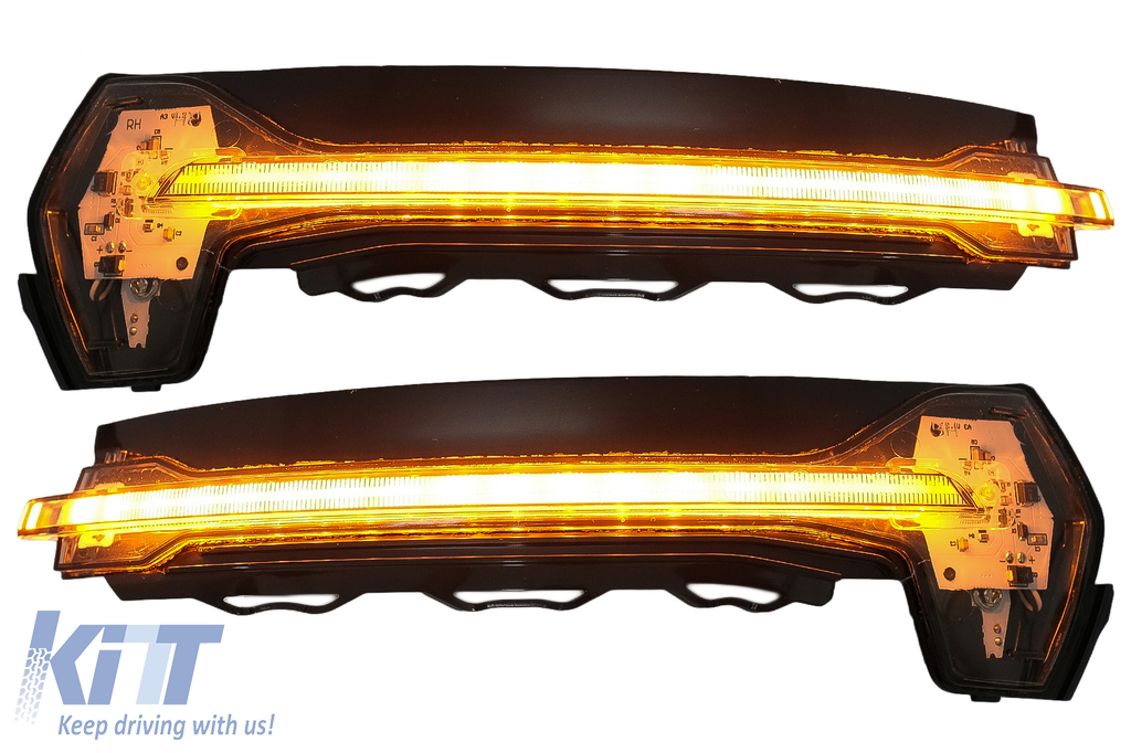 Osram Dynamic Full LED Mirror Indicators LEDriving DMI alkalmas Audi A3 S3 8V (2013-) RS3 8VA (2015-) Fekete