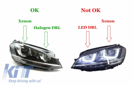 Osram Full LED Első lámpák LEDriving  VW Golf 7 VII (2012-2017) Fekete fejlesztés Xenon&Halogen DRL Autókhoz-image-6034664
