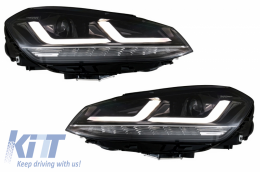 Osram Full LED Headlights LEDriving suitable for VW Golf 7 VII (2012-2017) Black Upgrade for Halogen