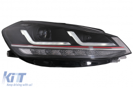 Osram Full LED Headlights LEDriving suitable for VW Golf 7.5 Facelift (2017-2020) GTI Look upgrade for Halogen with Dynamic Sequential Turning Lights-image-6075260