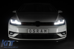 Osram Full LED Headlights LEDriving suitable for VW Golf 7.5 Facelift (2017-2020) GTI Look upgrade for Halogen with Dynamic Sequential Turning Lights-image-6075283
