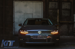 Osram Full LED Headlights LEDriving suitable for VW Golf 7.5 Facelift (2017-2020) GTI Look upgrade for Halogen with Dynamic Sequential Turning Lights-image-6094112