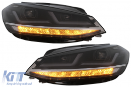 Osram Full LED Фарове LEDriving подходящи за VW Golf 7.5 Facelift (2017-2020) Надстройка за Халоген с Динамичен последователни Въртящи се светлини-image-6074761