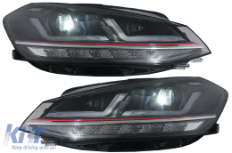 Osram Full LED Фарове LEDriving подходящи за VW Golf 7.5 Facelift (2017-2020) TFSI Look ъпгрейд за Халоген с Динамичен последователни Въртящи се светлини-image-6075264