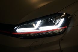 Osram Full LED Scheinwerfer für VW Golf 7 VII 12-17 rot GTI Upgrade für Halogen-image-6028678