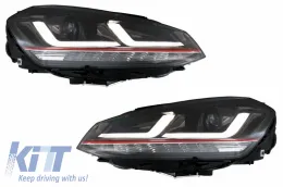 image-77-Osram Full LED Scheinwerfer für VW Golf 7 VII 12-17 rot GTI Upgrade für Halogen