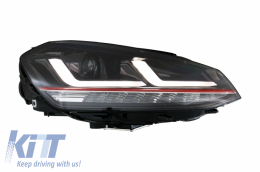Osram Full LED Scheinwerfer für VW Golf 7 VII 12-17 rot GTI Upgrade für Halogen-image-6034601