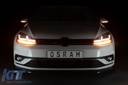 Osram Full LED Фарове с Динамичен Full LED Огледало мигачи LEDriving подходящи за VW Golf 7.5 Facelift (2017-2020) TFSI Look ъпгрейд за Халоген с Динамичен последователни Въртящи се светлини-image-6080239
