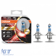 Osram H4 Night Breaker Laser 200 Next Generation 200% more BRIGHTNESS 2 pieces