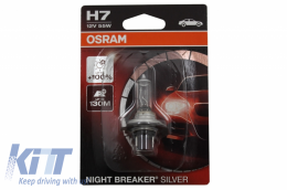 OSRAM Halogen Headlamp Bulb NIGHT BREAKER SILVER 64210NBS-01B H7 12V 55W Blister (1 unit)-image-6048847