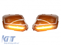 Osram LEDriving Full LED Фарове , подходящи за VW Amarok (2010-нагоре) Динамичен последователни Въртящи се светлини Черен-image-6053666
