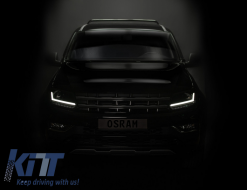 Osram LEDriving Full LED Фарове , подходящи за VW Amarok (2010-нагоре) Динамичен последователни Въртящи се светлини Черен-image-6053668