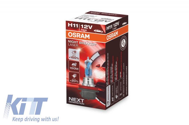 Osram h11. Осрам 11мм. Лампа h3 12v 55w Night Breaker Laser +150%.