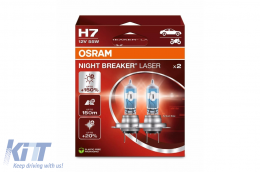 OSRAM NIGHT BREAKER LASER H7 Proboléas Chalogóno 64210NL-2HB 12V Duobox 55W (2 Temáchia)-image-6211451