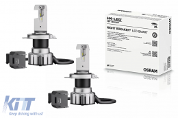 OSRAM NIGHT BREAKER LED SMART H4 64193DWNBSM SET Bulb Auto Moto - 64193DWNBSM