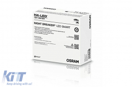 OSRAM NIGHT BREAKER LED SMART H4 64193DWNBSM SET Bulb Auto Moto-image-6108812