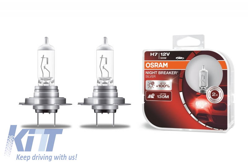1x OSRAM H7 Night Breaker Silver Headlight Bulb For OPEL CORSA D Van 1.2 06.10 
