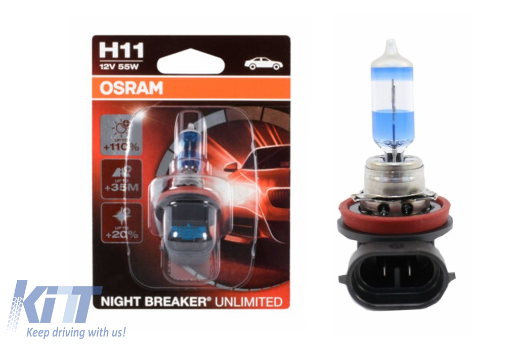 OSRAM NIGHT BREAKER UNLIMITED H11 Halogen Headlamp 12V 60/55W 