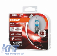 
Osram Night Breaker Unlimited HB4 halogén lámpa + 110% 9006NL-HCB 12V 51W (2 db)-image-6060955