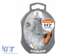 OSRAM Spare Lamps Box 6 Pieces H7 P21W PY21W P21/5W R5W W5W for Car Lamp Kit - CLKH7