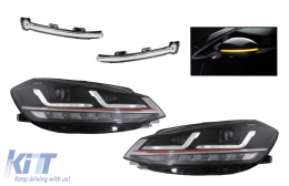 image-76-
Osram teljes LED első lámpa dinamikus teljes LED visszapillantó irányjelzőkkkel LEDriving, VW Golf 7.5 Facelift (2017-2020) modellekhez, GTI kinézet 