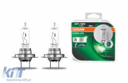 OSRAM ULTRA LIFE H7 Halogen Headlamp 64210ULT-HCB 12V Hard Cover Box (2 pieces)