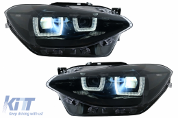 Osram Voll LED Scheinwerfer für BMW 1er F20 F21 11-15 Spiegel Dinamic Binker-image-6068069