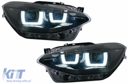 Osram Voll LED Scheinwerfer für BMW 1er F20 F21 11-15 Spiegel Dinamic Binker-image-6068070