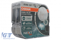 OSRAM XENARC COOL BLUE INTENSE NEXT GEN D3S HID Xenon Lamp 66340CBN-HCB Hard core box (2 Units)-image-6088730