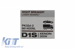 OSRAM XENARC NIGHT BREAKER LASER XENARC D1S HID Lámpara xenón 66140XNL 35W-image-6048779