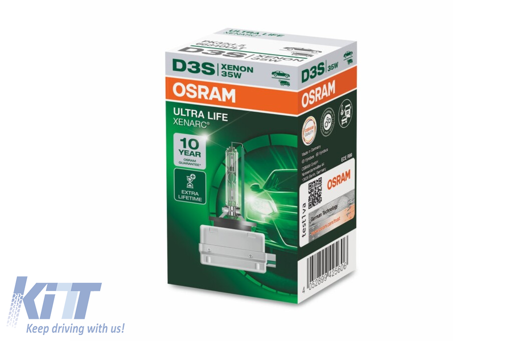 OSRAM XENARC ULTRA LIFE D3S Xenon Lamp 66340ULT 35W carton box (1 unit) 