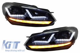 image-12-Osram Xenon fejlesztett Első lámpák LEDriving Volkswagen Golf 6 VI (2008-2012) fekete RHD LED dinamikus sorozatos kanyarodó lámpák