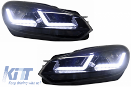 Osram Xenon fejlesztett Első lámpák LEDriving Volkswagen Golf 6 VI (2008-2012) fekete LED dinamikus sorozatos kanyarodó lámpák-image-6029325