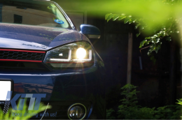 Osram Xenon fejlesztett Első lámpák LEDriving Volkswagen Golf 6 VI (2008-2012) piros GTI LED dinamikus sorozatos kanyarodó lámpák-image-6028769