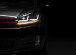 Osram Xenon fejlesztett Első lámpák LEDriving Volkswagen Golf 6 VI (2008-2012) piros GTI LED dinamikus sorozatos kanyarodó lámpák-image-6028773