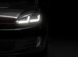 Osram Xenon fejlesztett fényszórók LEDriving Volkswagen Golf 6 VI (2008-2012) piros GTI LED dinamikus irányjelzővel-image-6028774
