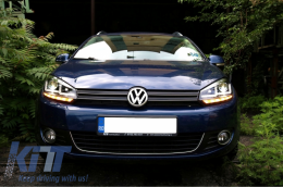 Osram Xenon Upgrade Headlights LEDriving suitable for VW Golf 6 VI (2008-2012) Chrome LED Dynamic Sequential Turning Lights-image-6029354