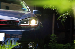 Osram Xenon Upgrade Headlights LEDriving suitable for VW Golf 6 VI (2008-2012) Red GTI LED Dynamic Sequential Turning Lights-image-6028769