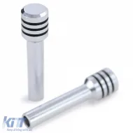 Paar aus polierten Aluminium-Türpins, geeignet für BMW 3er Serie E36 90-96 E30 83-90-image-6209413