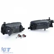 Paar klare Glühbirnen Nebelscheinwerfer mit schwarzem Rauch, geeignet für VW T6 Bus Transporter ab 15-image-6197923