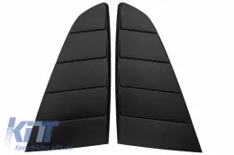 image-22-Paar Viertelfenster Lamellen für Ford Mustang Mk6 VI 15-19 Louvers Mattschwarz