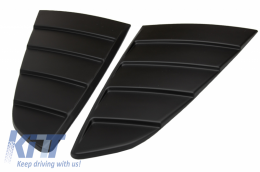 Paar Viertelfenster Lamellen für Ford Mustang Mk6 VI 15-19 Louvers Mattschwarz-image-6047025